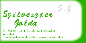 szilveszter golda business card